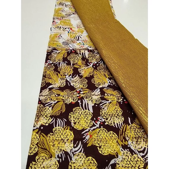 Arany virág duplika afrikai textil