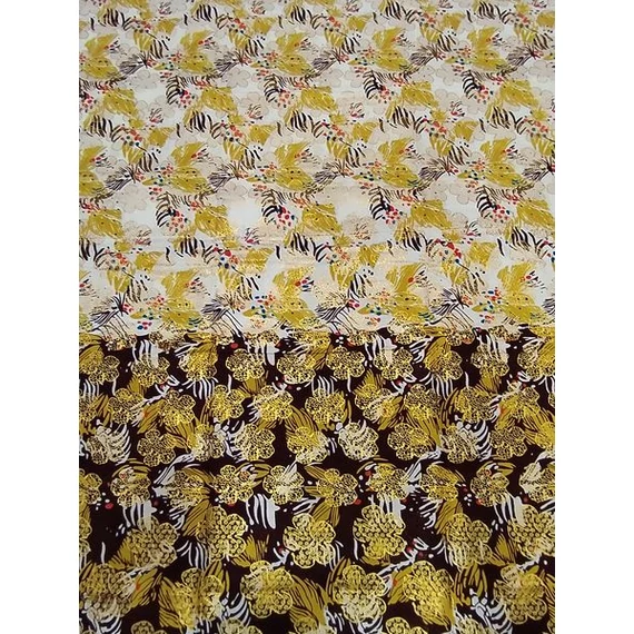 Arany virág duplika afrikai textil