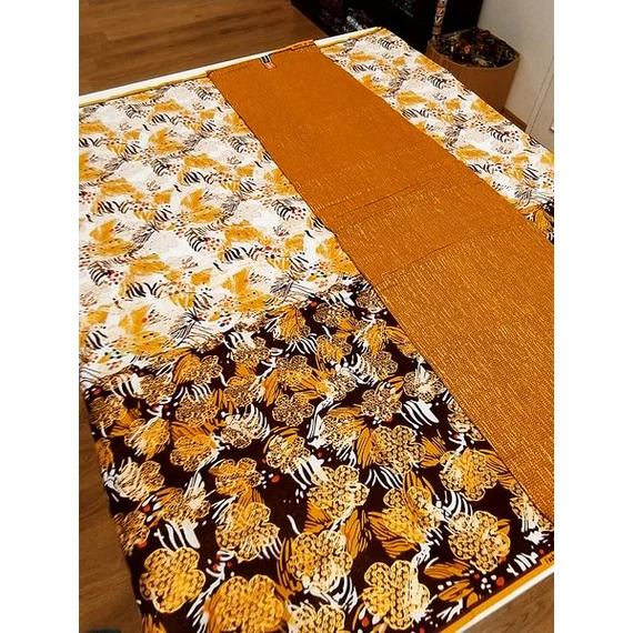 Arany virág duplika afrikai textil