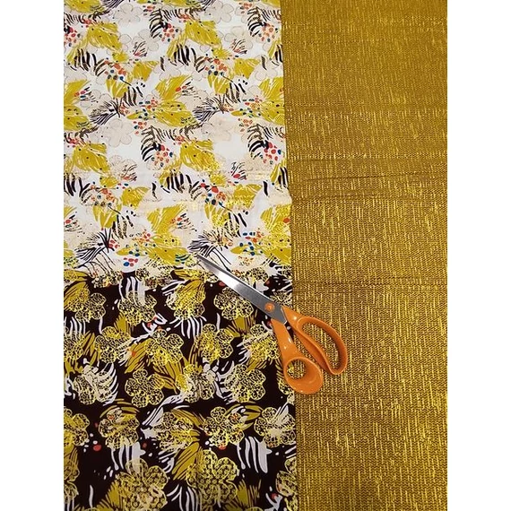 Arany virág duplika afrikai textil