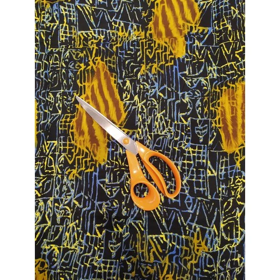 Kék mátrix afrikai textil