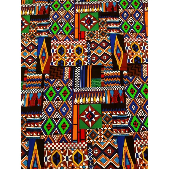 Bordó inka afrikai textil