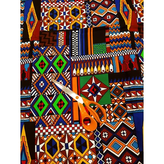 Bordó inka afrikai textil