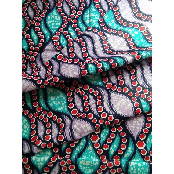 Gyöngyös hullámok afrikai textil