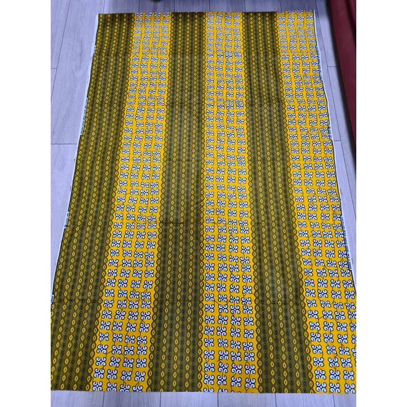 Olíva csíkos afrikai textil