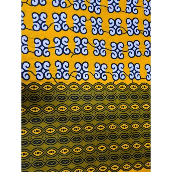 Olíva csíkos afrikai textil