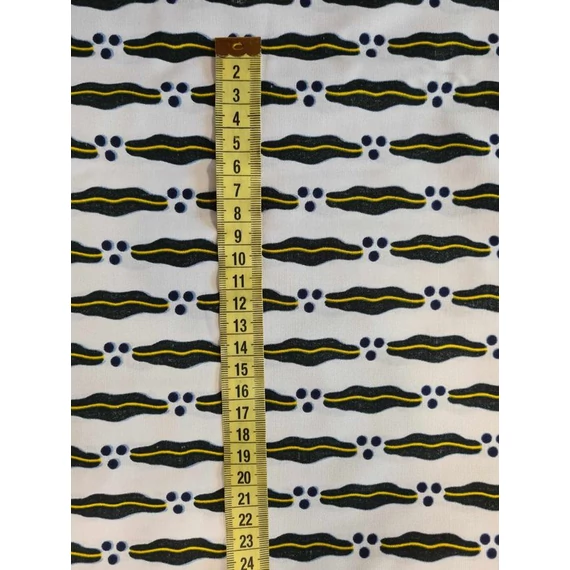 Fehér bajszos afrikai textil