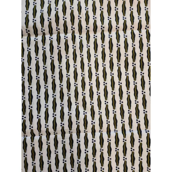 Fehér bajszos afrikai textil