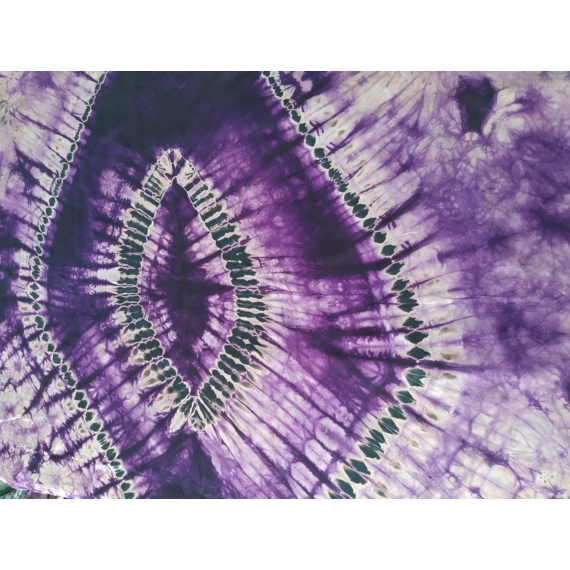 Batikolt sötét lila szatén