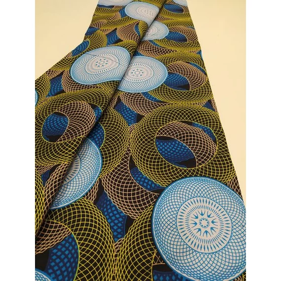 Spirál gyűrűk afrikai textil