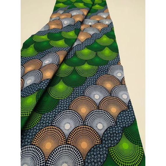 Zöld eső afrikai textil