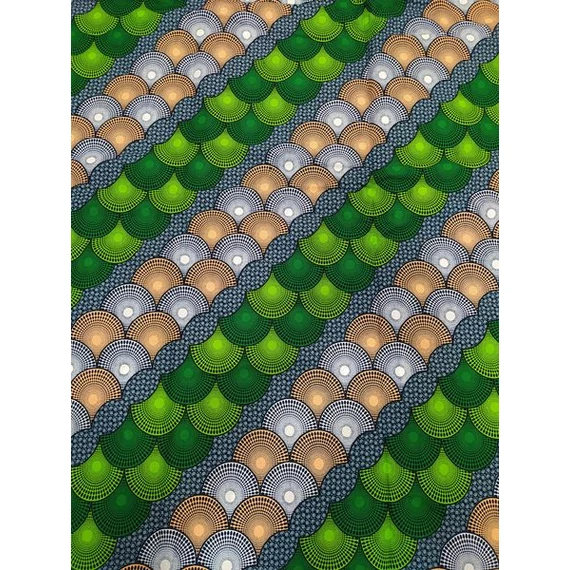 Zöld eső afrikai textil