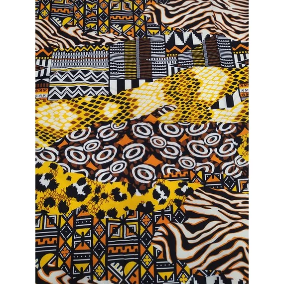 Ocelot bogolán afrikai textil