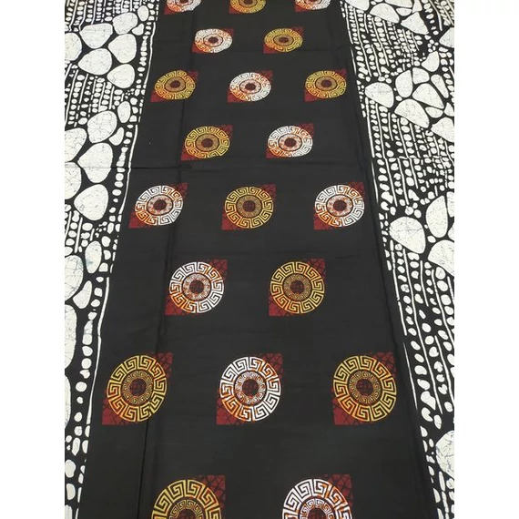 Batikolt futó kutya afrikai textil
