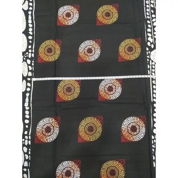 Batikolt futó kutya afrikai textil