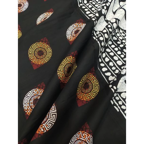 Batikolt futó kutya afrikai textil