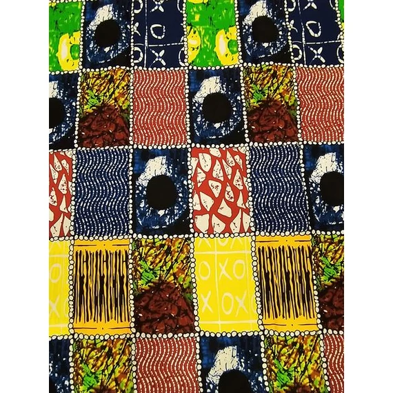 Patchwork batik afrikai pamutvászon