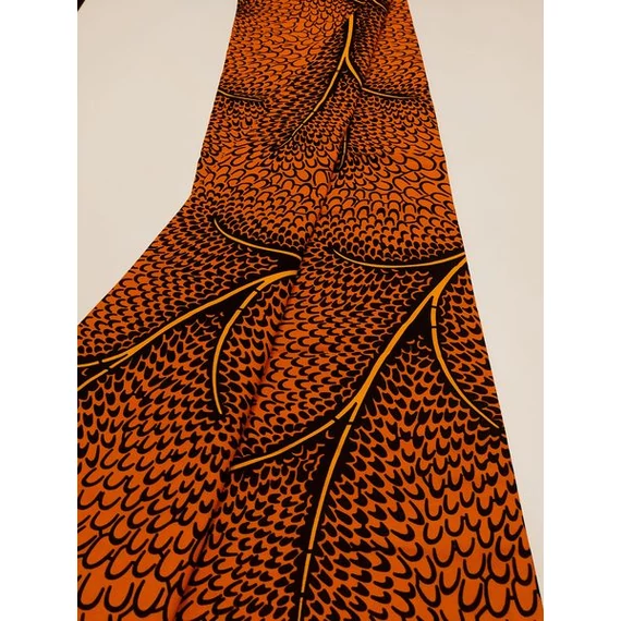 Narancs ágacska afrikai textil