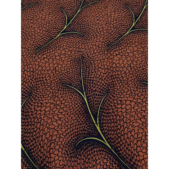 Narancs ágacska afrikai textil