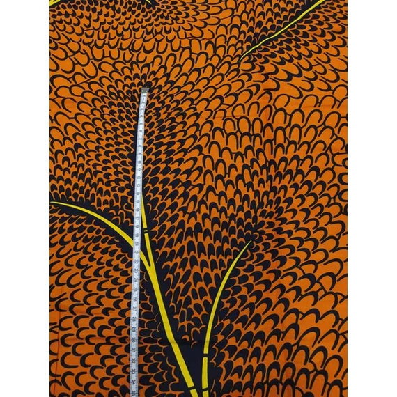 Narancs ágacska afrikai textil