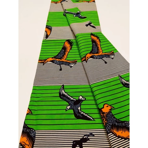 Zöld sirály afrikai textil