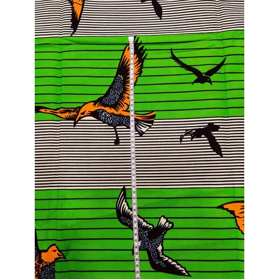 Zöld sirály afrikai textil