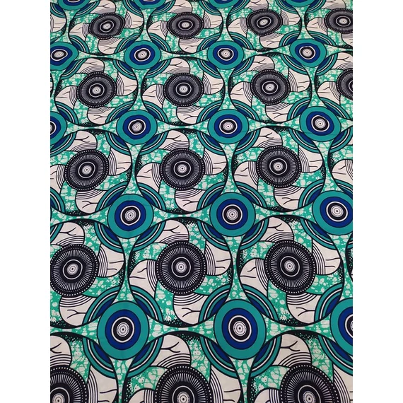 Türkiz háló afrikai textil