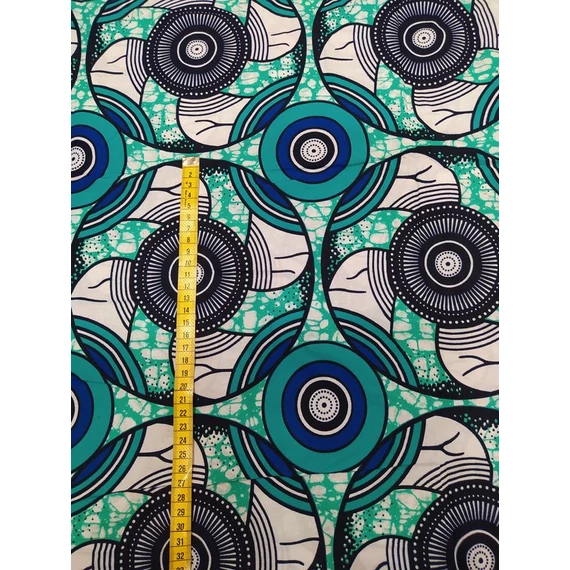 Türkiz háló afrikai textil