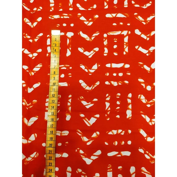 Piros bogolán afrikai textil