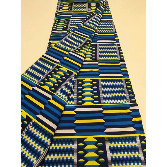 Kék kente afrikai textil