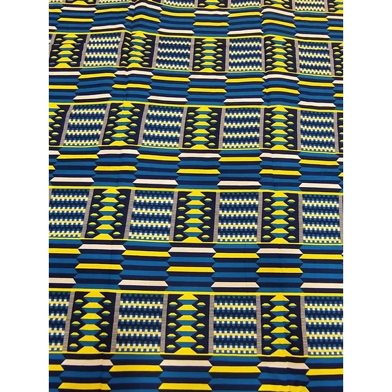 Kék kente afrikai textil
