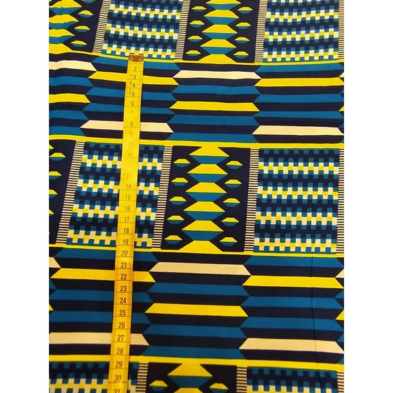 Kék kente afrikai textil