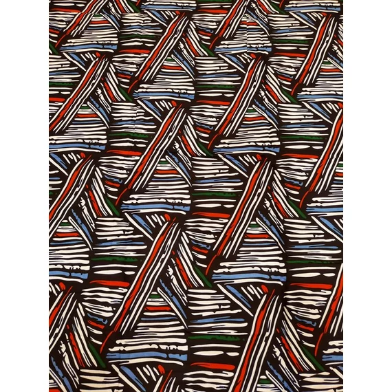 Rajzolt háromszögek afrikai textil