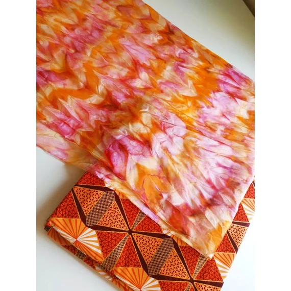 Fessed lelked selyemre workshop/ batik technika 45x180cm sál
